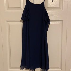 Navy blue flowy dress